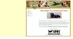 Desktop Screenshot of apawsitivedog.com